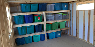 tote shelving